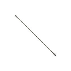 Agitateur double en acier inoxydable noir 33,5 cm