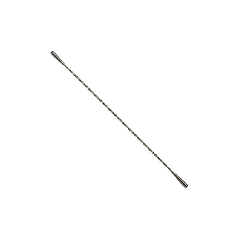 Agitateur double en acier inoxydable noir 33,5 cm