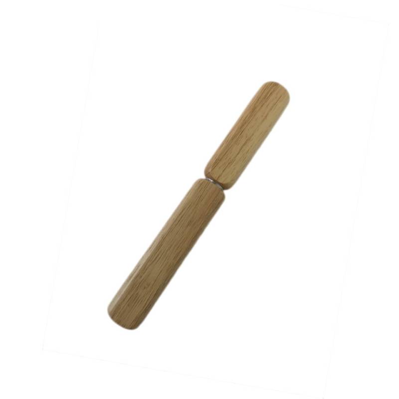 Rompehielos de una punta con tapa de madera