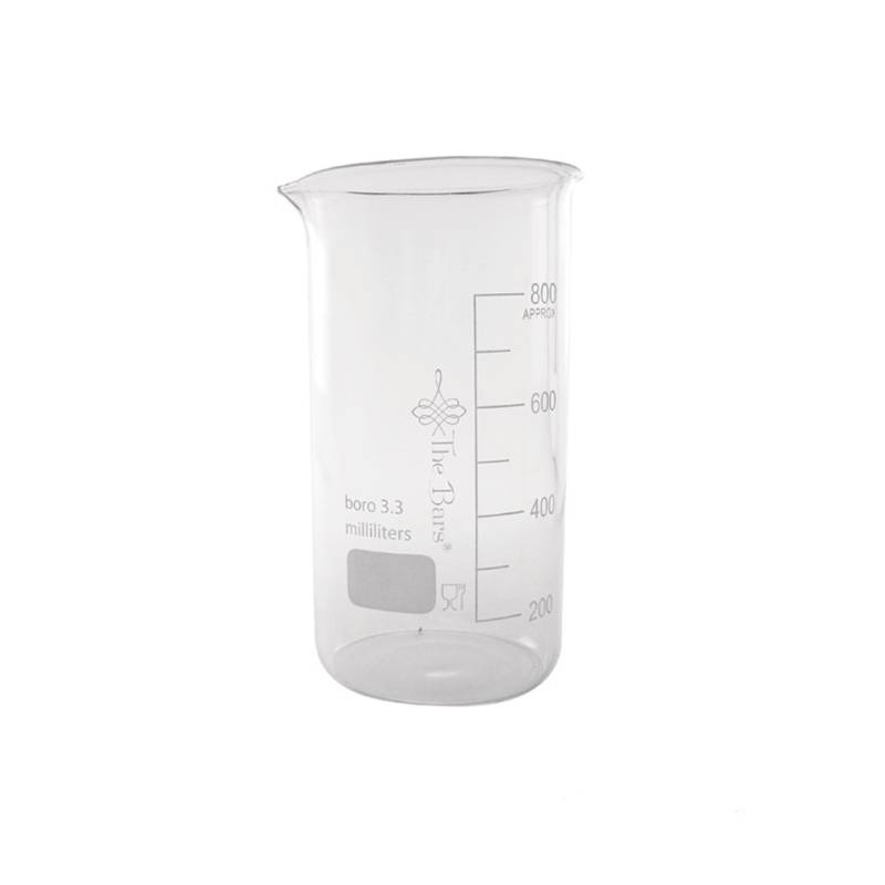 Récipient cylindrique gradué en verre cl 80