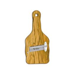 Cortador de trufas Sanelli Ambrogio de madera de olivo y hoja ondulada de acero inoxidable