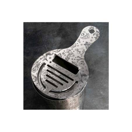 Colador Tattoo Coley Urban Bar acero inoxidable 10 cm