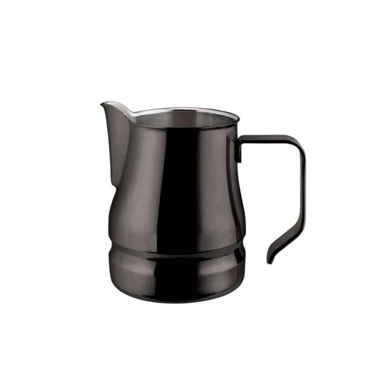 Evolución jarra de leche de acero inoxidable negro cl 75
