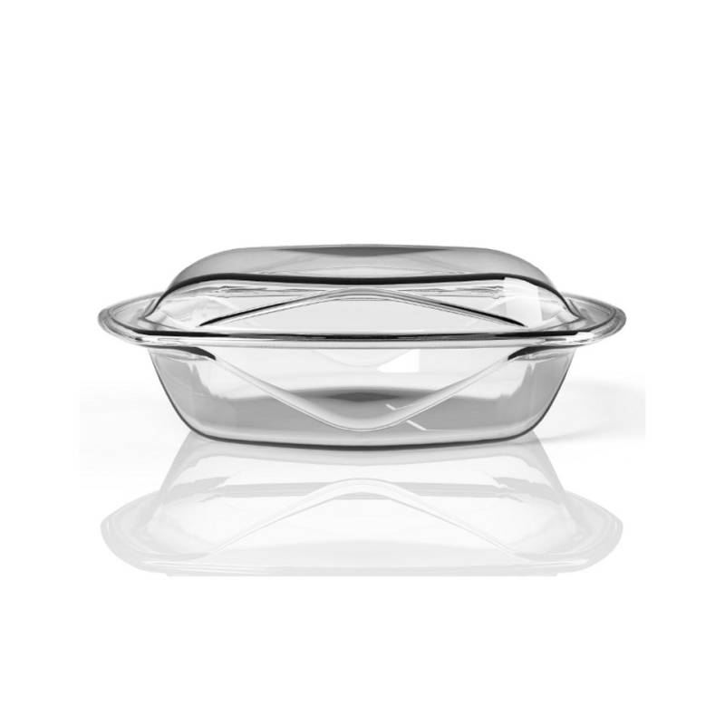 Lote de 2 platos Chef N' Table de vidrio templado 32x26 cm