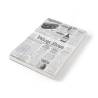 Feuilles alimentaires en papier sulfurisé avec papier journal blanc décor cm 25x20