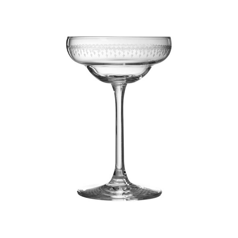 Coley 1920 Urban Bar champagne cup in decorated glass cl 17