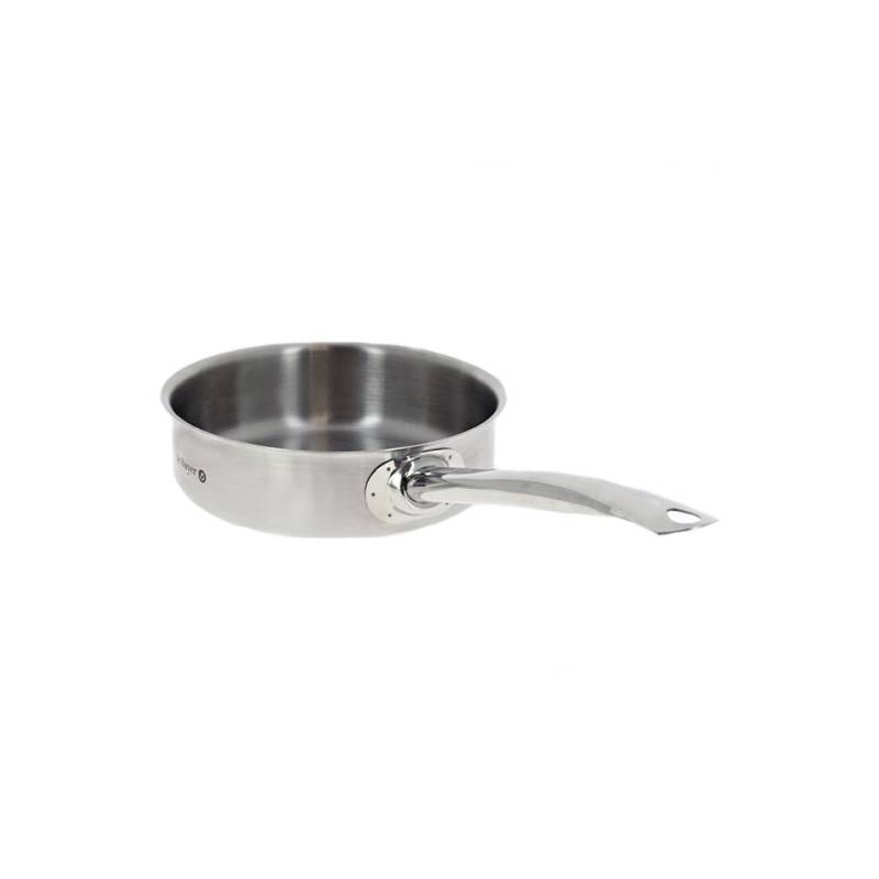 De Buyer cocotte basse à une poignée en acier inoxydable Prim'appety induction 24 cm