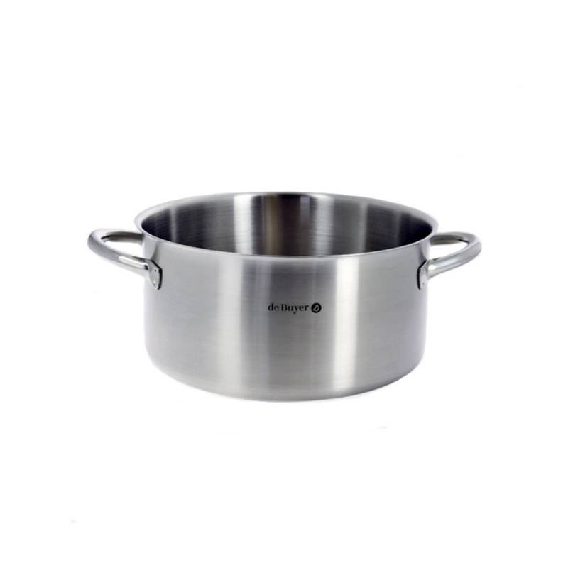 De Buyer Prim'appety induction casserole moyenne 2 poignées en acier inoxydable cm 20