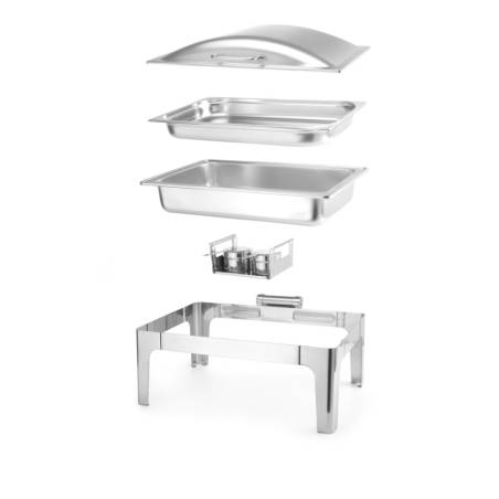 Calientaplatos de acero inoxidable gastronorm 1/1 lt 9