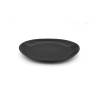 Bandeja ovalada de porcelana negra efecto hierro fundido 30 cm