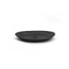 Bandeja ovalada de porcelana negra efecto hierro fundido 30 cm