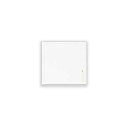 Serviette de table compostable Bio Bamboo en viscose et cellulose blanc 25x25 cm