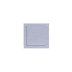 Le sous-verre Luxe en polyester et cellulose gris clair 10x10 cm