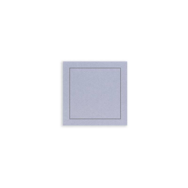 Der Untersetzer Luxe aus hellgrauem Polyester und Zellulose 10x10 cm