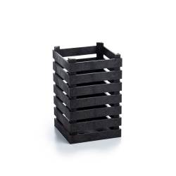 Palillero de fibra de madera y pp negro 8,8x14 cm