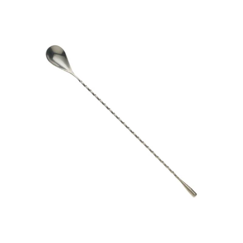 Cuillère de bar en acier inoxydable en forme de goutte d'eau 30 cm