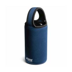 Banda protectora para vaso mezclador en neopreno flexible azul y negro 28x9 cm