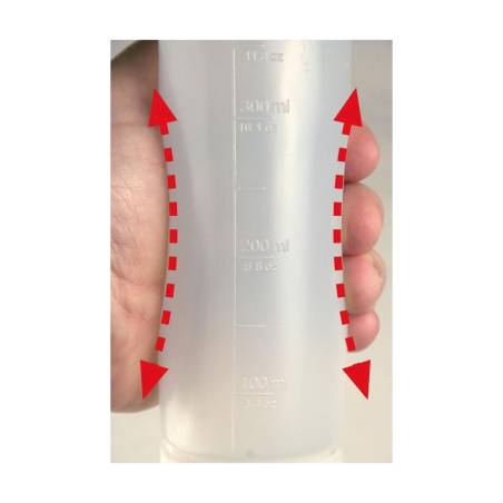 Squeeze Araven con tapón de polipropileno blanco lt 1