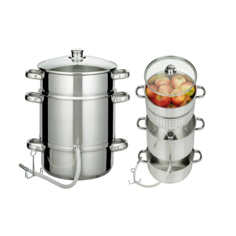 Extracteur de jus en acier inoxydable avec couvercle en verre cm 26