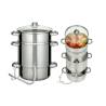 Extractor de zumo de acero inoxidable con tapa de cristal cm 26