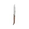Cuchillo de acero inoxidable Alps con hoja dentada y mango de madera 23 cm