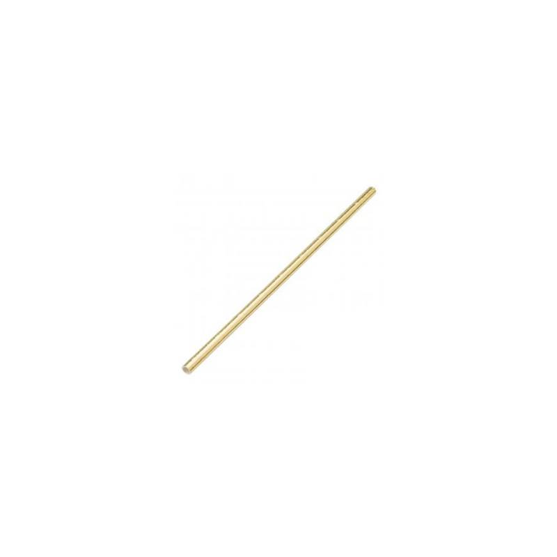 Pajitas de papel biodegradables doradas 20x0,6 cm