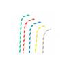 Pailles en papier pliable avec motif en spirale couleurs assorties cm 23x0,6
