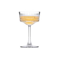 Coupe de champagne Elysia en verre décoré cl 26