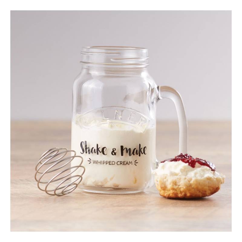 Pot en verre Kilner Milk & Shake avec bouchon en aluminium et ressort en acier cl 54