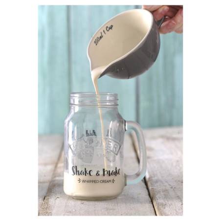 Pot en verre Kilner Milk & Shake avec bouchon en aluminium et ressort en acier cl 54
