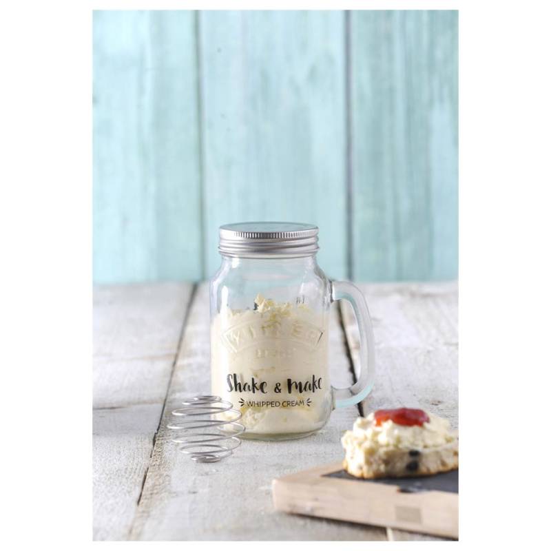 Pot en verre Kilner Milk & Shake avec bouchon en aluminium et ressort en acier cl 54