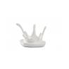 Milk Splash 100% Chef plat en résine blanche 11x11x8 cm