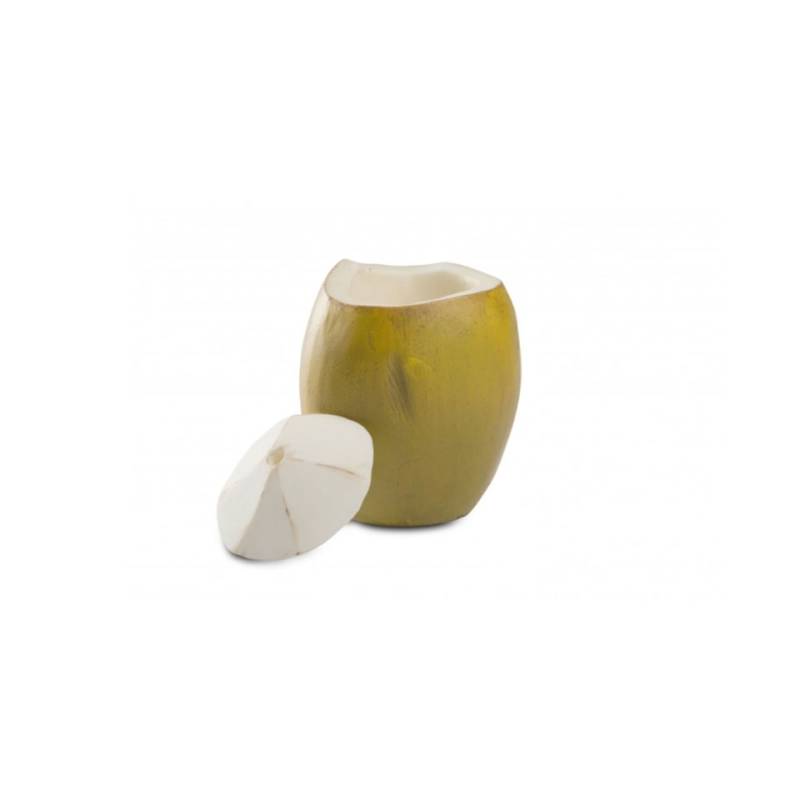 Coco Loco 100% Chef vaso con tapa y agujero en resina verde cl 25