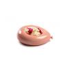 Globus XL 100% Chef plat en porcelaine rose 23x20x7 cm