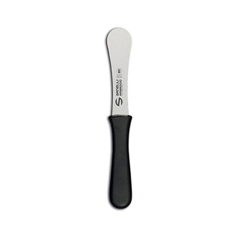 Espátula Sanelli Ambrogio Supra de acero inoxidable y mango de nylon cm 12