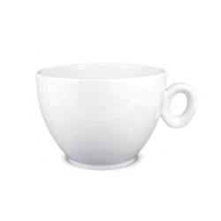 Tasse Loulè Maxi en porcelaine blanche avec assiette lt 1