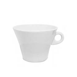 Lamego mug Maxi en porcelaine blanche avec assiette lt 1
