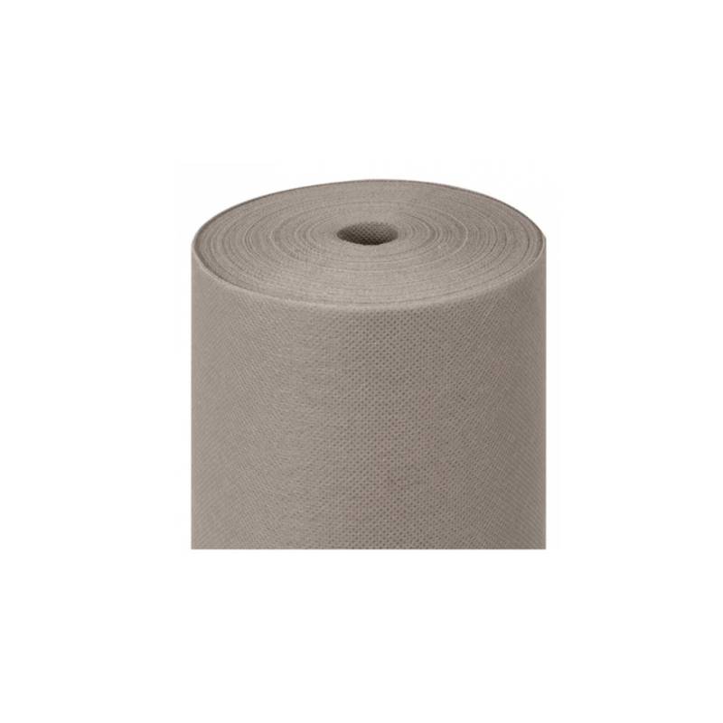 Rouleau de nappe prédécoupée en spunbond gris 50.4x1.2 m