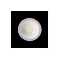 Rio Steelite Bol Performance de cerámica vitrificada blanca con banda azul cm 16,5