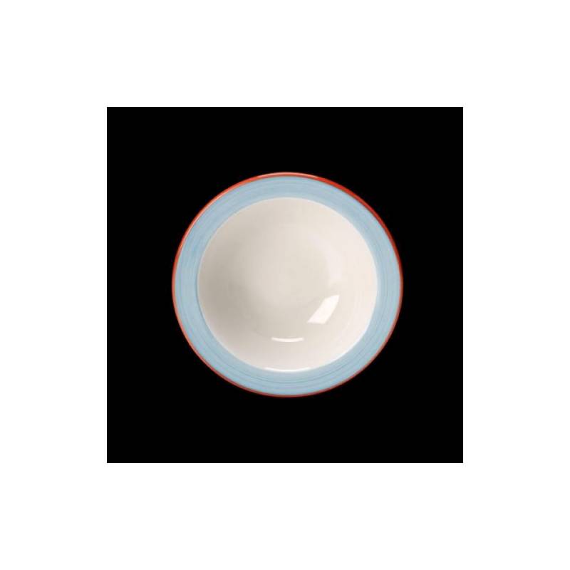 Rio Steelite bol Performance en céramique vitrifiée blanche avec bande bleue cm 16,5