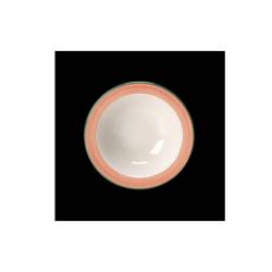 Rio Steelite Bol Performance de cerámica vitrificada blanca con banda rosa cm 16,5