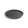 Bandeja redonda antideslizante reforzada con fibra de vidrio negra cm 40