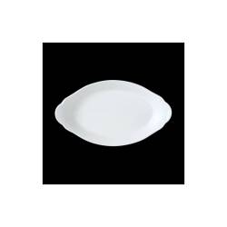 Performance Simplicité Steelite plat ovale en céramique vitrifiée blanche 24.5x13.5 cm