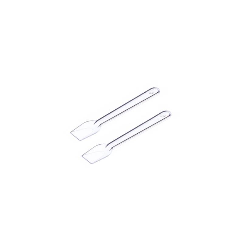 Cuillère à glace jetable en PLA transparent 10 cm
