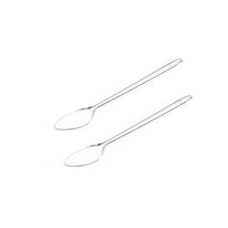 Cuchara granizadora desechable de PLA transparente 15 cm
