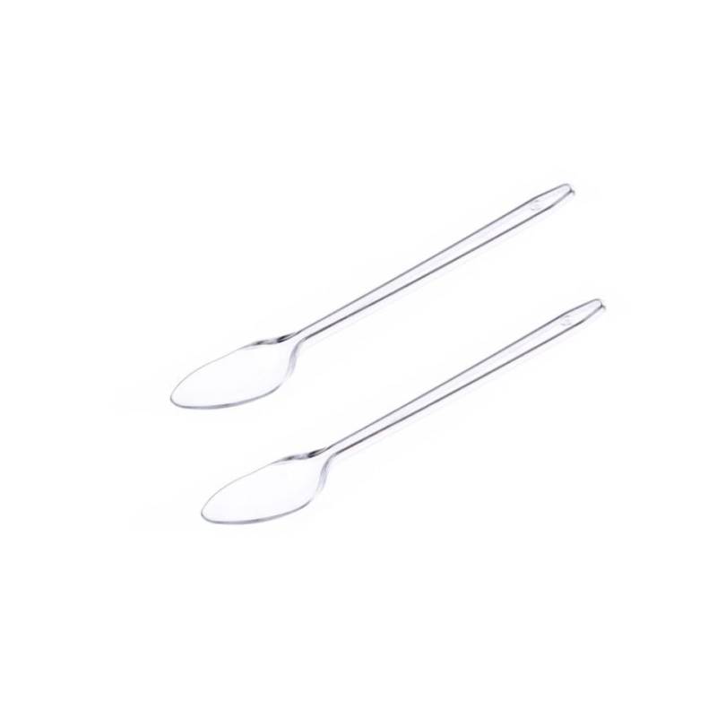 Cuchara granizadora desechable de PLA transparente 15 cm