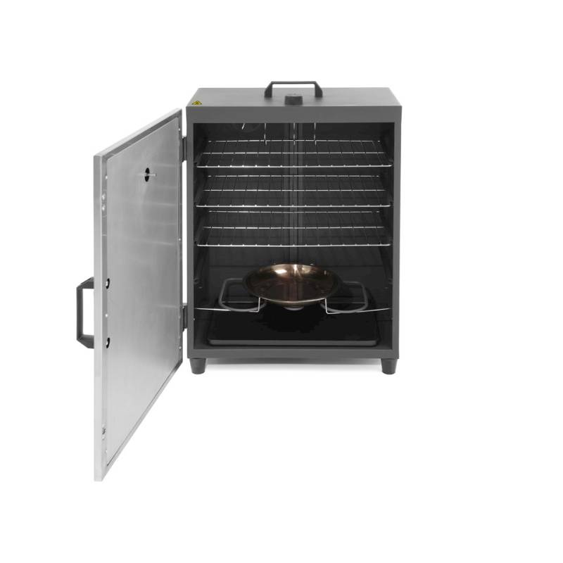 Fumoir électrique Hendi en acier inoxydable 54x38x72