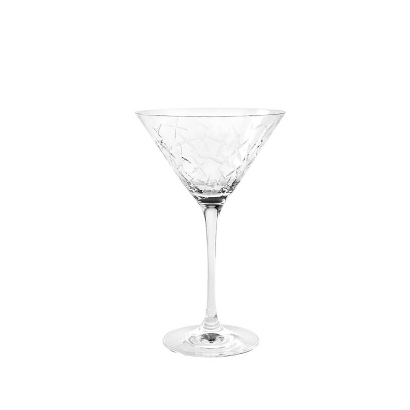 Copa de martini de cristal tallado Edition Rona cl 21