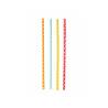 Pajitas de papel biodegradables con estampado de lunares colores surtidos cm 21x0,6