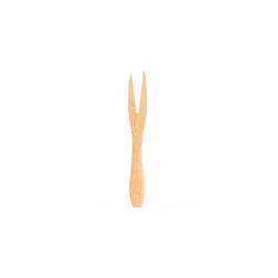 Mini fourchette en bambou à 2 dents 9 cm